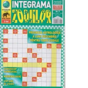 Integrama zodiilor, Nr. 7/2016