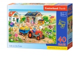 Puzzle 40 piese MAXI Viata la Ferma