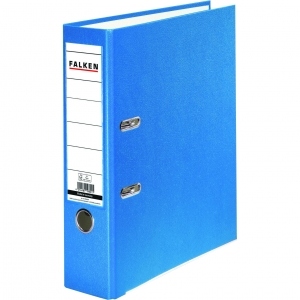 Biblioraft Falken plastifiat color, 80 mm, bleu