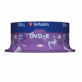 DVD+R Verbatim, 16x, 4.7 GB, 25 bucati/cake