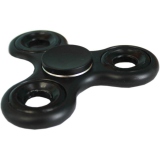 Jucarie Antistres Finger Fidget Whirlerz Spinner negru/negru pentru copii si adulti