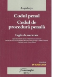 Codul penal. Codul de procedura penala. Legile de executare. Actualizat 19 iunie 2017. cu legea de punere in aplicare, reglementarea anterioara, decizii ale Curtii Constitutionale, recursuri in interesul legii, hotarari prealabile, legislatie conexa