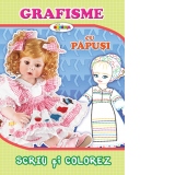 Grafisme cu papusi - Scriu si colorez