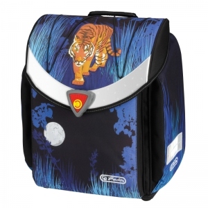 Ghiozdan ergonomic neechipat, dimensiune 36x39x22 cm motiv Flexi Tiger