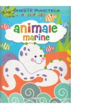 Uneste punctele si coloreaza: Animale marine