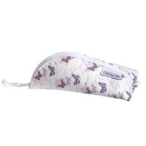 Necessaire piele sintetica dimensiune 20,5x7x10cm, motiv Cocoon Butterfly/Purple