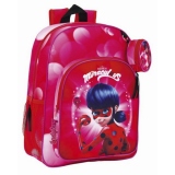 Ghiozdan junior + gentuta LADYBUG MARINETTE 33 cm