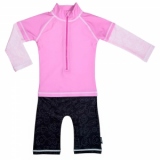 Costum de baie Pink Ocean marime 62- 68 protectie UV Swimpy