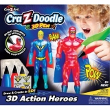 Set creatie 3D pentru baieti Action Heroes