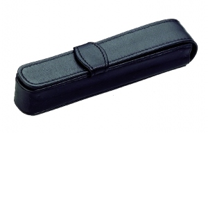 ETUI PIELE NEAGRA PENTRU 1 INSTRUMENT DE SCRIS