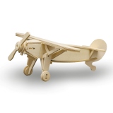 Puzzle 3D lemn - Avion cu elice