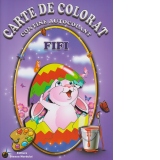 Carte de colorat - Fifi (contine autocolant)