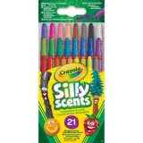 Set 21 Creioane Colorate Retractabile cu Arome