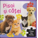 Primul meu puzzle. Pisoi si catei