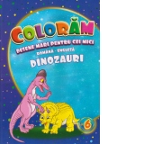 Coloram desene mari pentru cei mici (romana-engleza). Dinozauri