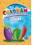 Coloram desene mari pentru cei mici (romana-engleza). Legume