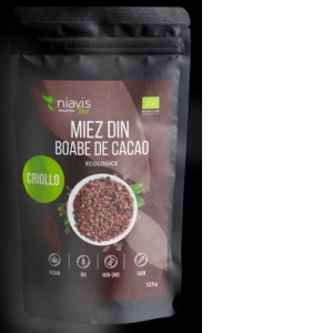 Miez din Boabe de Cacao Criollo Ecologice/BIO 125g