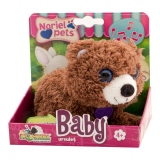 Jucarie de plus interactiva Noriel Pets Baby. Ursulet