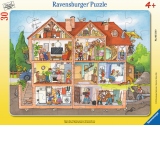 Puzzle inauntrul casei, 30 piese