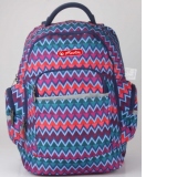 RUCSAC BOXER CU DOUA COMPARTIMENTE,  SUPORT DE LAPTOP SI TABLETA, MOTIV CHEVRON