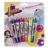 Set 6 markere Soy Luna cu stampila