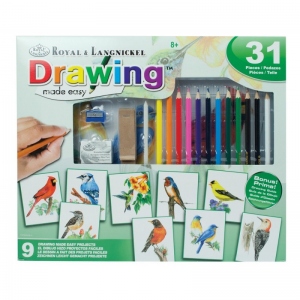 Set creativ educativ - Coloreaza foarte usor pasarile