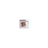 Cana cu catel Golden Retriever in relief