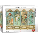 Puzzle Alfons Mucha: Four Seasons, 1000 piese (6000-0824)