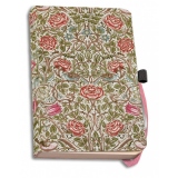 Agenda coperti textile A6 Rose, William Morris, V&A Museum