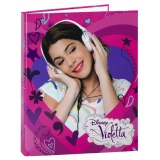 Biblioraft A4 cu 4 inele din carton colectia Violetta