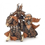 Set figurine Papo Cavalerul paianjen negru