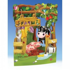 Felicitare 3D Ferma-Swing Cards