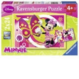 Puzzle- O Zi Cu Minnie, 2X24 Piese