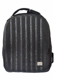 RUCSAC CU UN COMPARTIMENT, SAC DE SPORT INCLUS, MOTIV DISCO BLACK