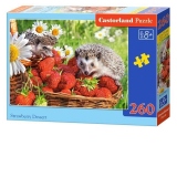 Puzzle Castorland 260 piese Arici si Capsuni