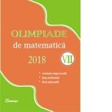 Olimpiade de matematica 2018 (clasa a VII-a). Variante etapa locala. Faza judeteana. Faza nationala