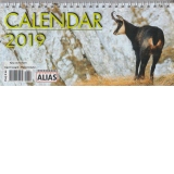 Calendar de birou cu spira 2019 - Wildlife