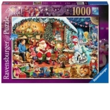 Puzzle Vizita Lui Mos Craciun, 1000 Piese