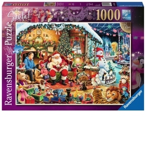 Puzzle Vizita Lui Mos Craciun, 1000 Piese