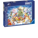 PUZZLE CRACIUNUL IN FAMILIA DISNEY, 1000 PIESE