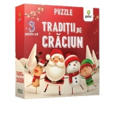 Traditii de Craciun. Puzzle educativ