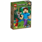 Minecraft Steve BigFig cu papagal (21148)