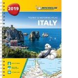 Italy - Tourist and Motoring Atlas 2019 (A4-Spirale)