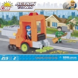 Set Constructie Action Town, Masina de curatenie stradala