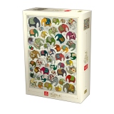 Pattern Puzzle, Elephants - 1000 piese