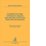 Principiile de la Haga referitoare la alegerea legii aplicabile contractelor comerciale internationale