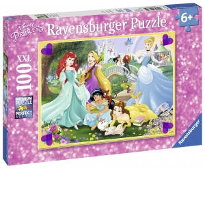 Puzzle Printesele Disney In Gradina, 100 Piese