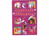 Animale salbatice, carte de citit si colorat