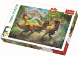 Puzzle Trefl 160 Tyrannosauri in Lupta