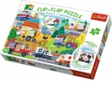 Puzzle 36 Flip Flap Invatand Vehiculele